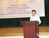 Nâng cao năng lực quản lý về Dự án hỗ trợ giảm nghèo PRPP
